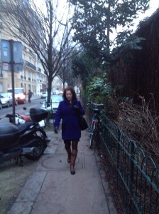 Joan on the way to school