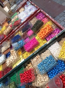 These pretty beads are sold at Marche Dauphine