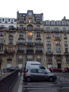 This is our apartment building on Rue Charles d'Ivry