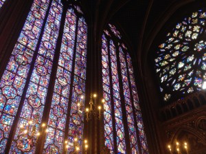 Beautifully restored stained glass at Saint-Chappelle. 