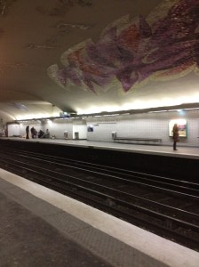 Cluny metro on the left bank.  One of the few remaining with outdoor urinals. Yes, they get used. It's for a good reason this is one of the more popular "homeless shelters" in Paris. 