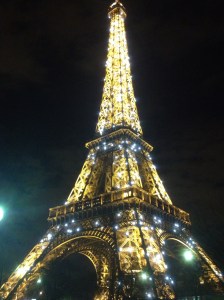 Twinkling at the top of the hour. 