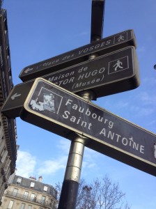 Very misleading signage. Place de Vosges and Victor Hugo's house were far from this corner. Not a big deal unless you are on crutches. 