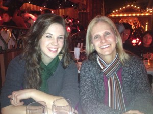 Abby and Janet inside the Moulin Rouge
