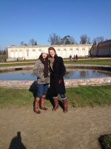 Joan and Alison at the Grand Trianon, Versailles