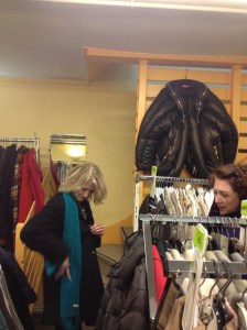 Marsha and Joan at Réplublique, a consignment store we love.