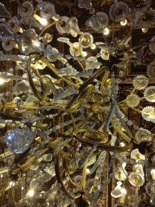 One of the Napoleon's chandeliers at the Louvre. 