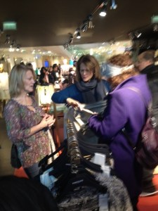 The answer is 3. The question: How many people does it take to select Marsha's correct size in France?  She bought this cute jacket. Joan and I have envy. 