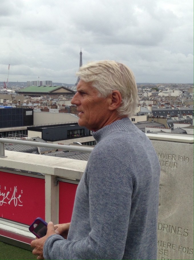 Larry at Galleries Lafayette